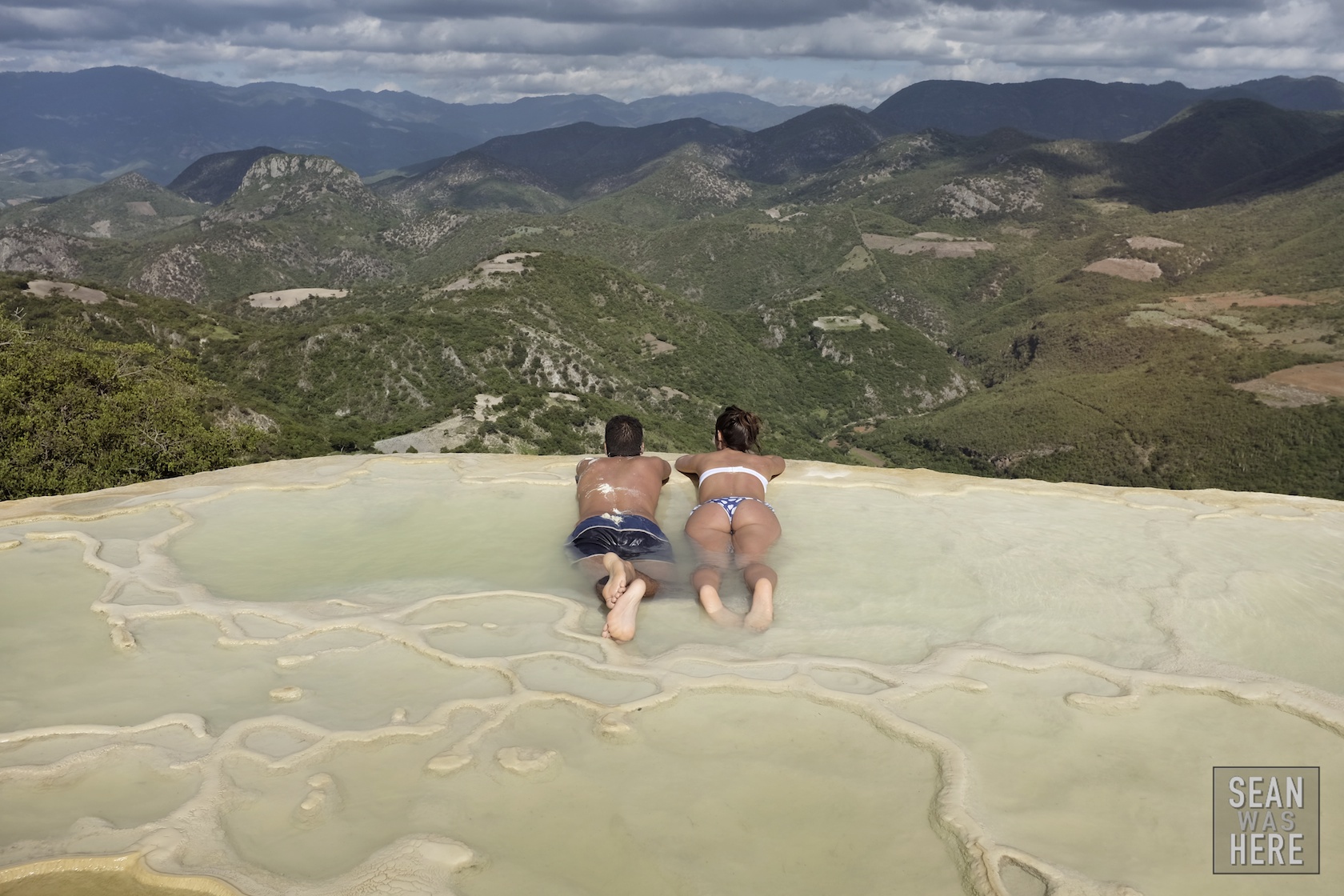 Hierve el Agua petrified water falls. Oaxaca, Mexico