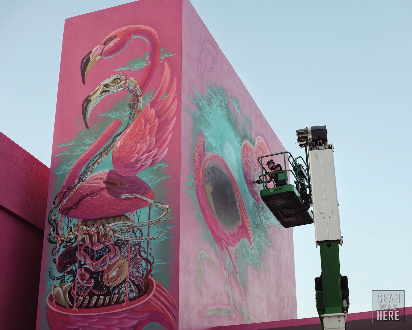 Nychos Mural. Miami Art School. Wynwood Miami 2014