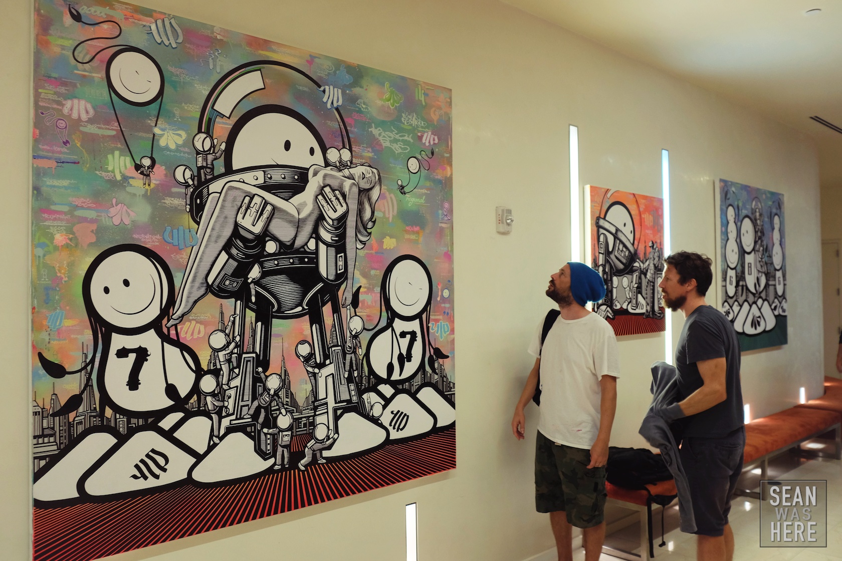 The London Police Paintings At Boulay Hotel, Miami Beach. 2014